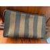 Vintage Fendi Stripe Leather Makeup Bag