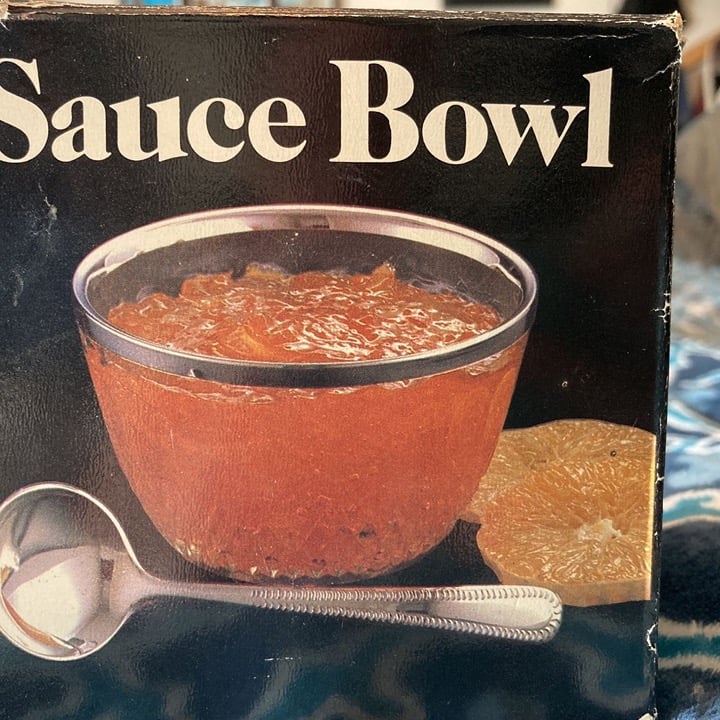 Leonard Silver And Crystal Sauce Bowl And Serving Spoon