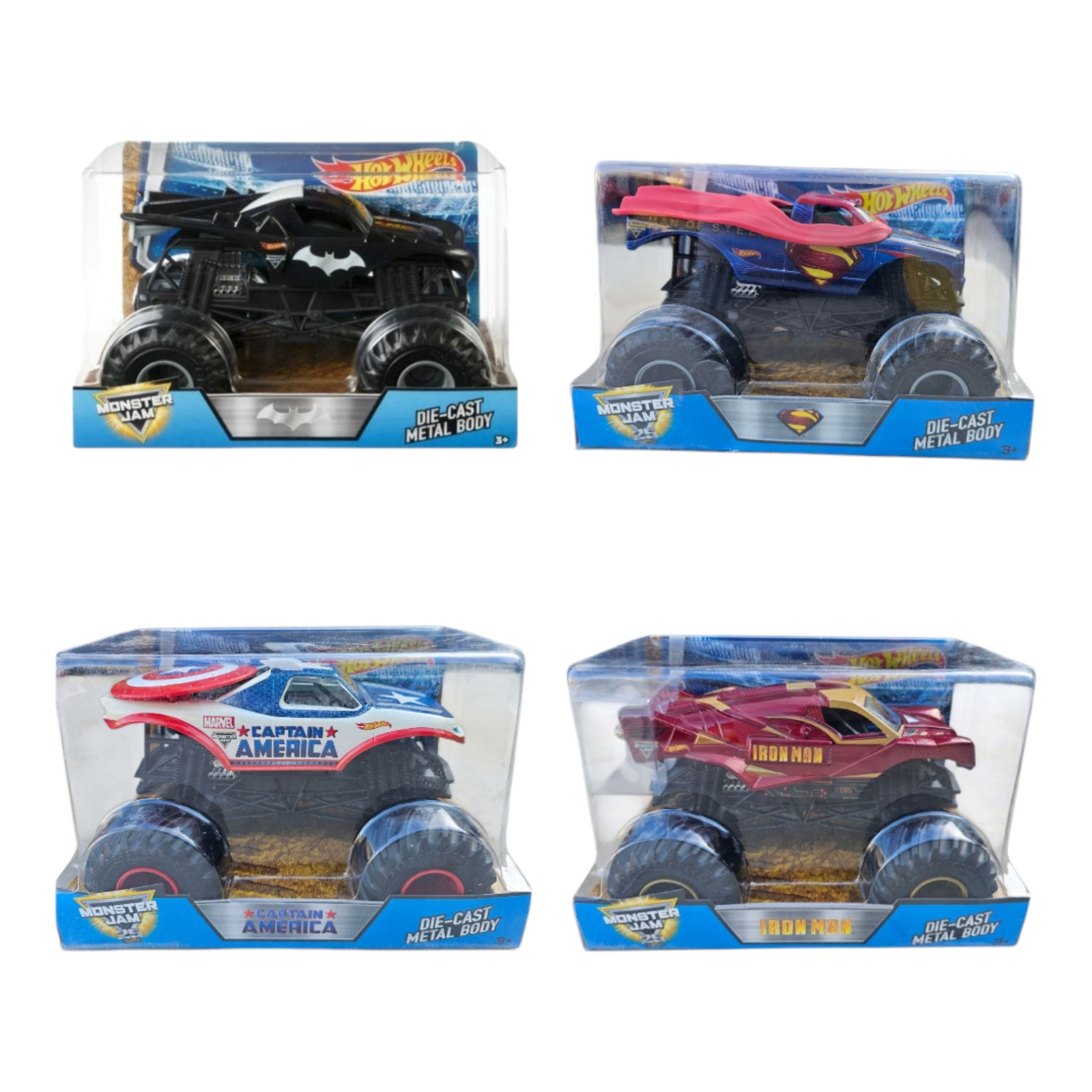 Superhero Monster Trucks 1:24 Scale