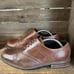 Mens Cole Haan Drake Brown Leather Plain Toe Brogue Dress Shoes Size 10 M GUC