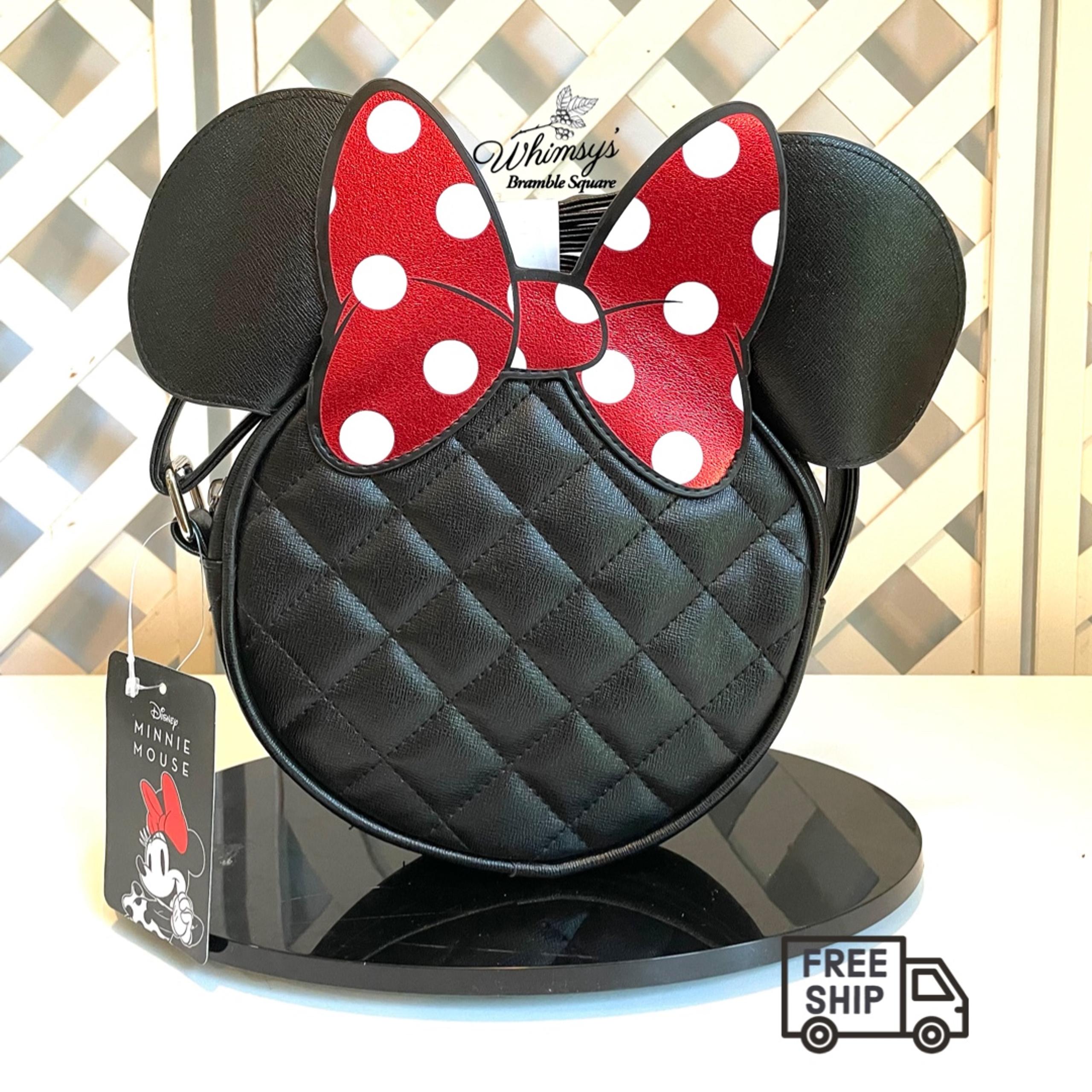 Disney's Minnie Mouse Quilted Crossbody Bow Bag