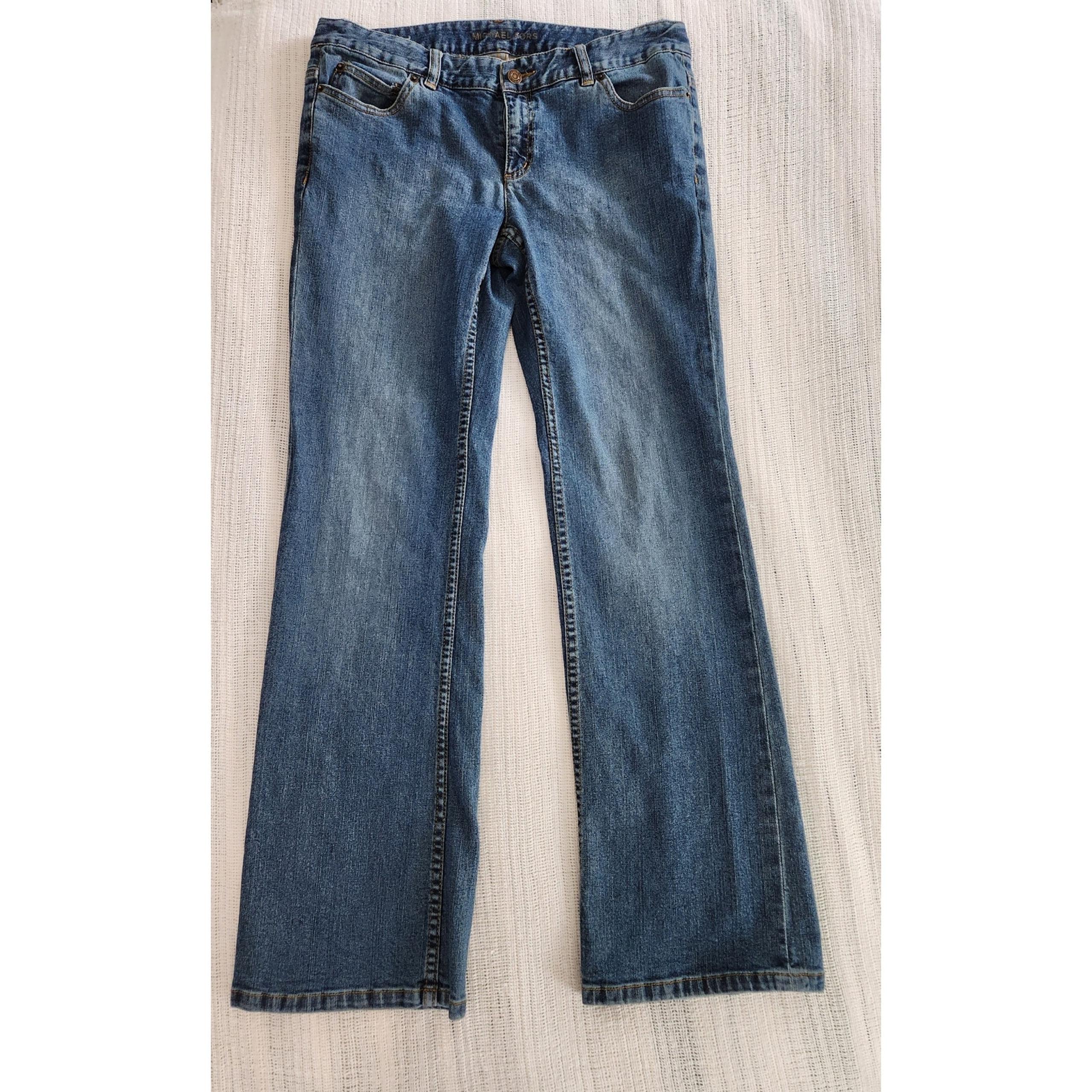 Michael Kors Bootcut Jeans Women’s Size 10 Mid Rise Blue Denim