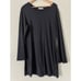 bryn Walker Eugenia Dress Large Black Long Sleeve A-Line Bamboo Organic Cotton