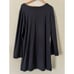 bryn Walker Eugenia Dress Large Black Long Sleeve A-Line Bamboo Organic Cotton