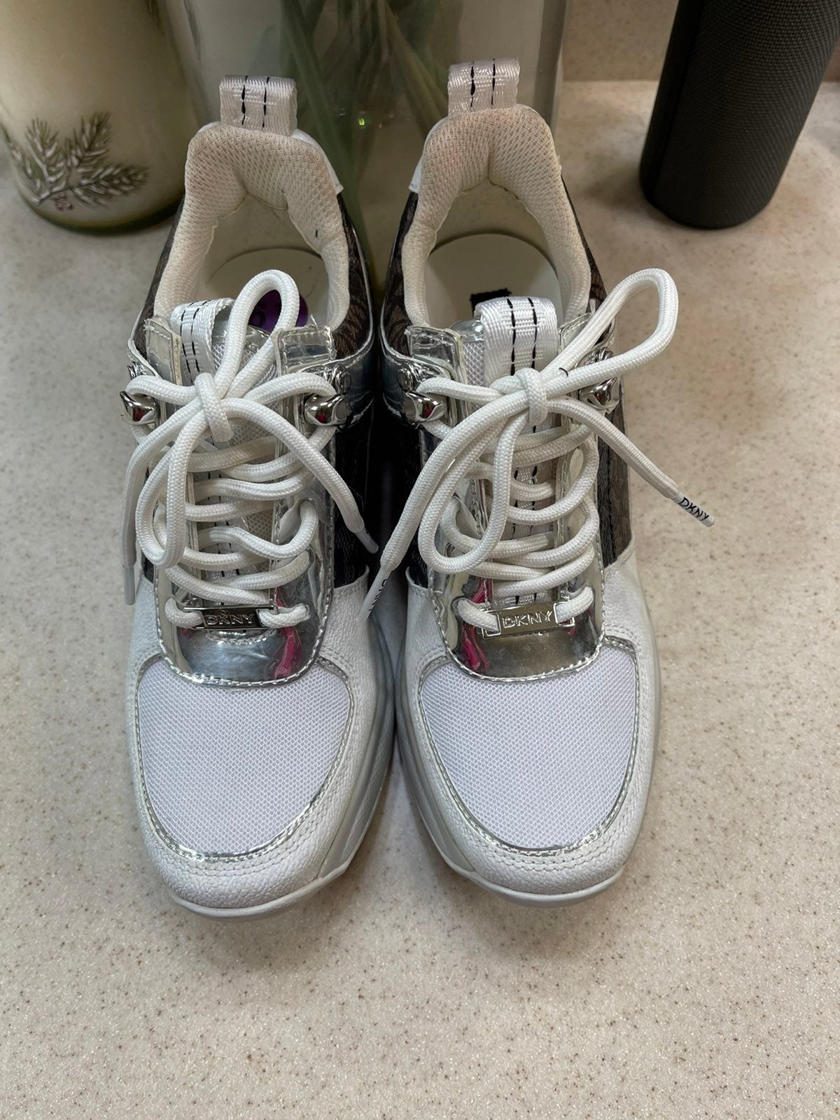 DKNY Wedge Fashion Sneakers | Mercari DKNY Wedge Fashion Sneakers | Mercari