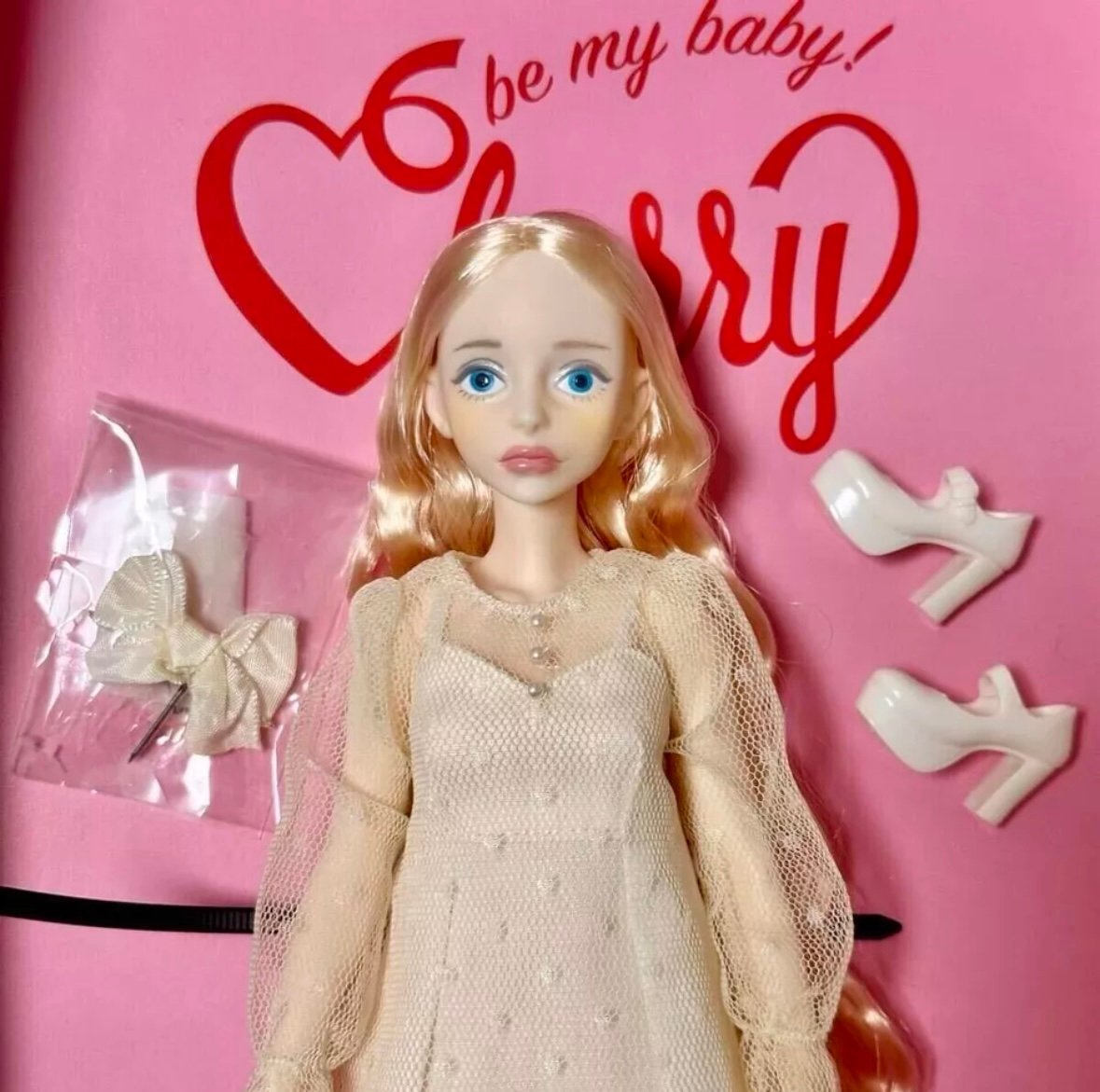 Be my baby cherry doll dress only.