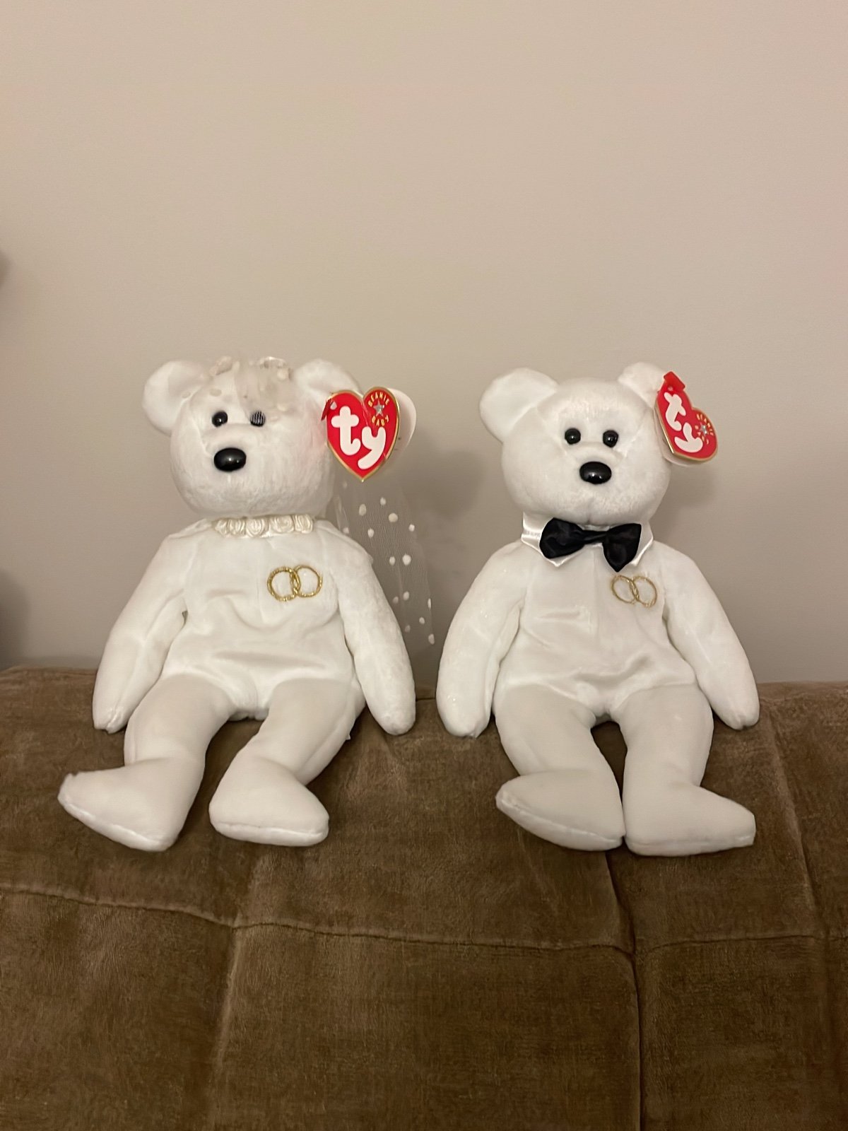 Mr and Mrs Ty Beanie Babies