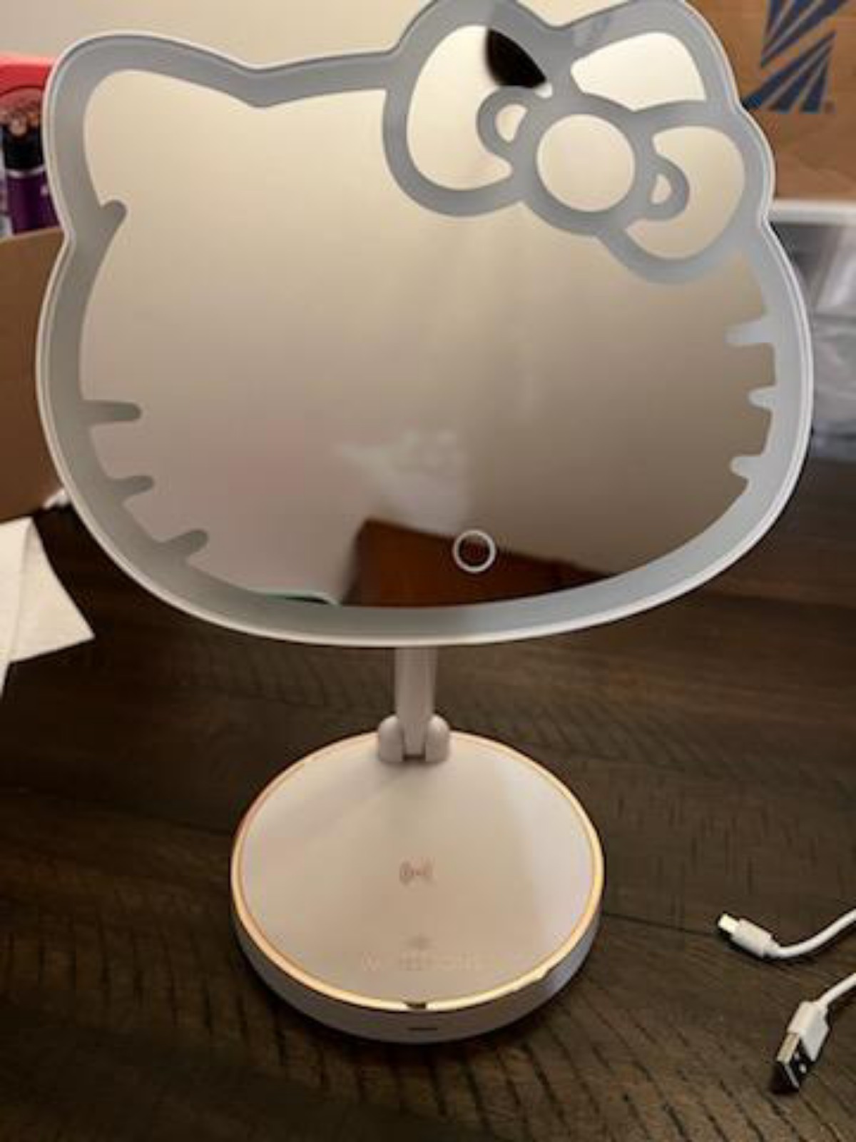 Impressions Hello Kitty LED Makeup Mirror with Adjustable Dimmer Light