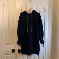 Express Bling Hoodie Dress