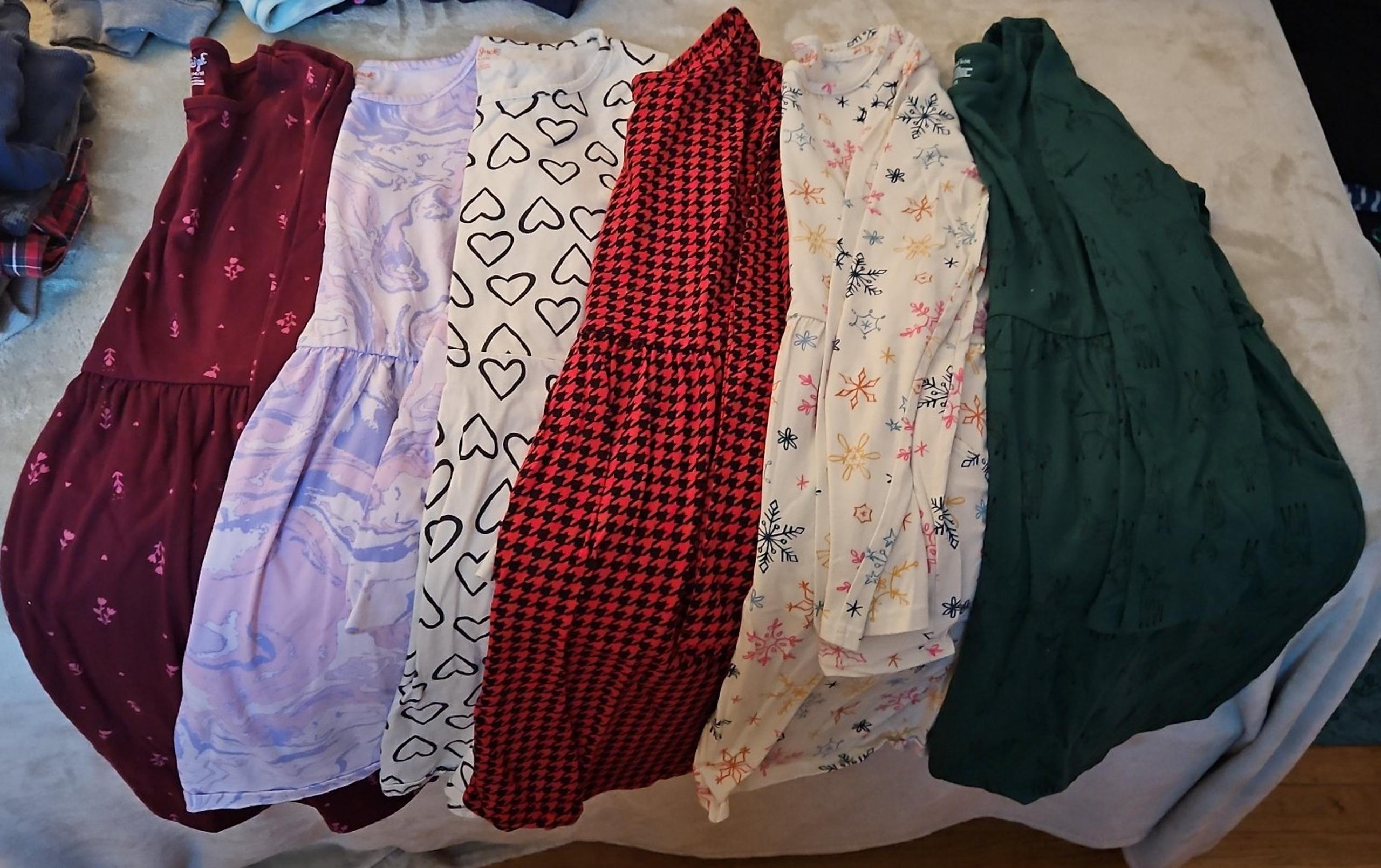 Cat & Jack Girls Long Sleeve Jersey Knot Dresses XL 14 16