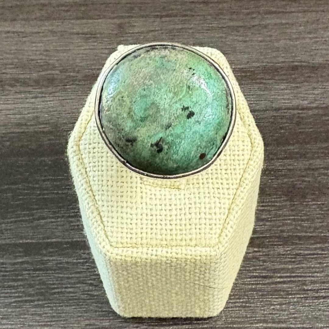 Vintage Sterling African Jasper Ring