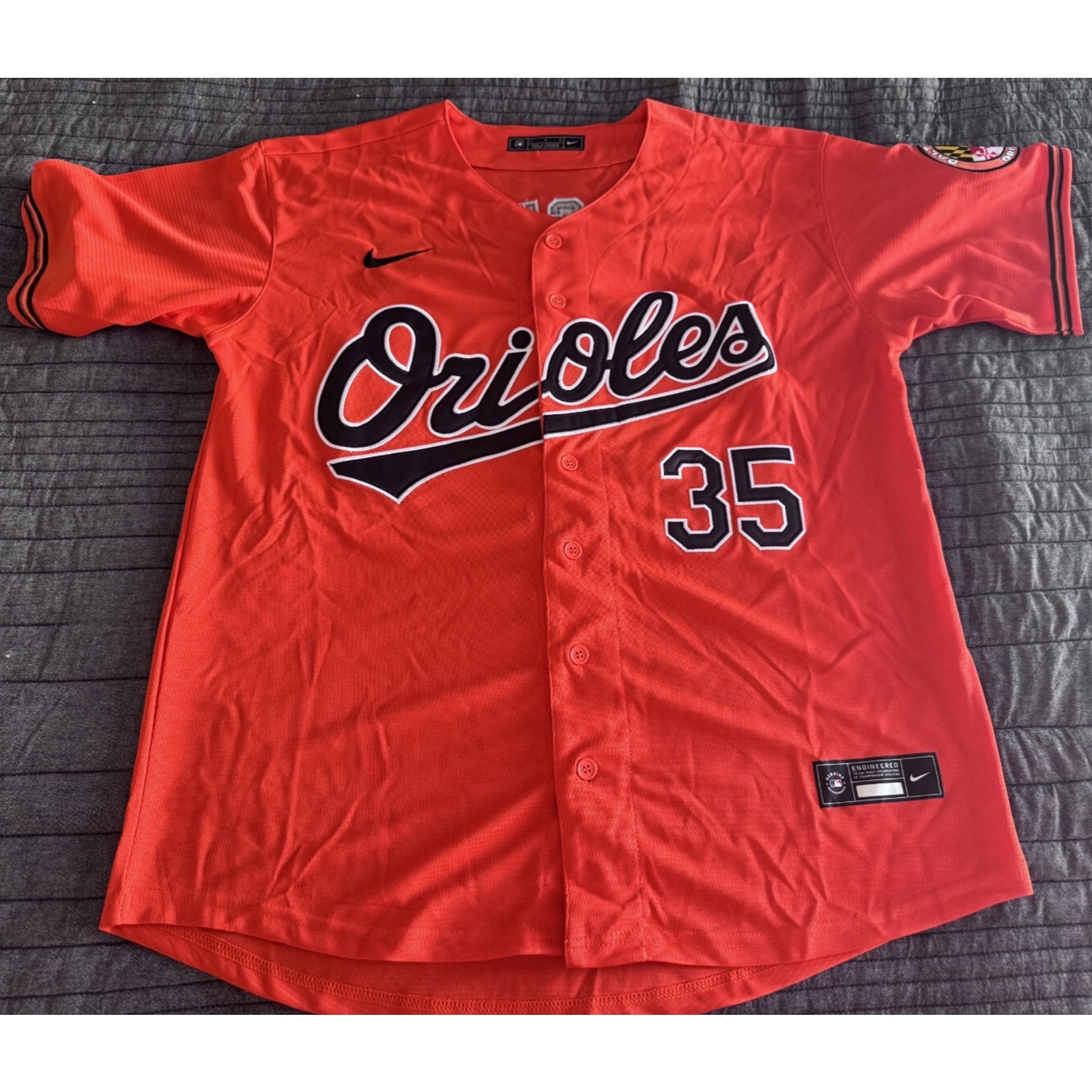 New Nike Jersey Adley Rutschman MLB Baltimore Orioles Orange Home Stitched L