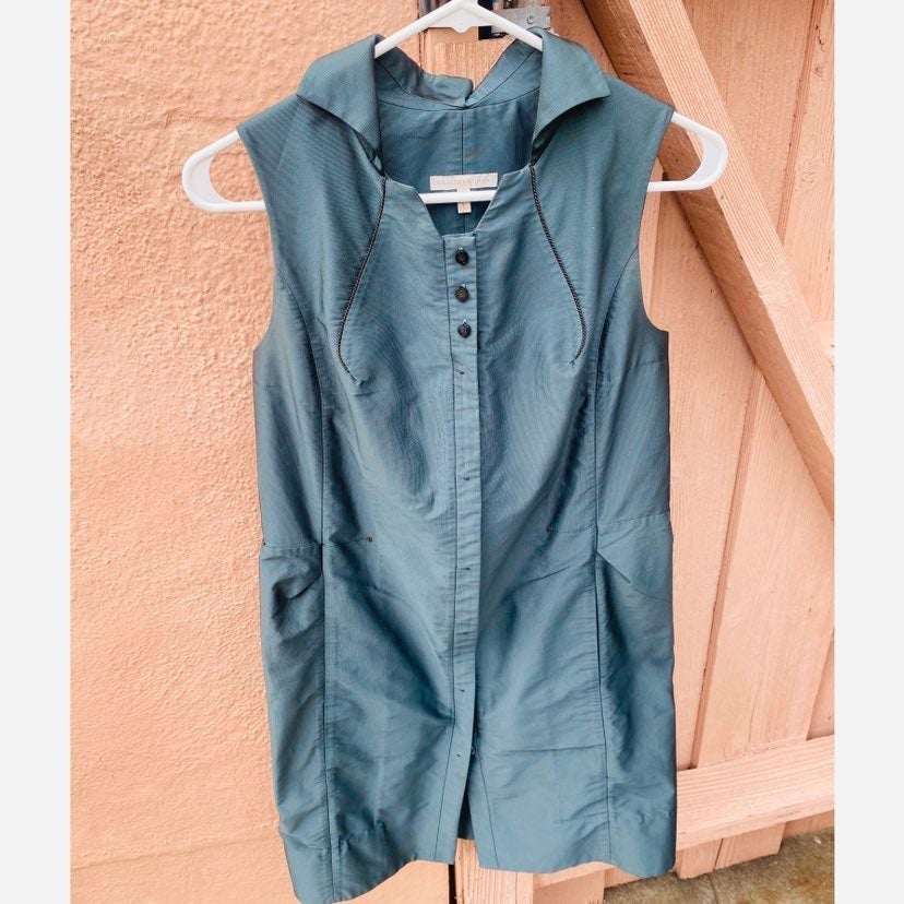 Shiatzy Chen Green Silk Dress