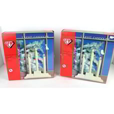 Gem 3 Light Lamps Candolier Candelabra Made in USA Clear Light Bulbs New Vintage