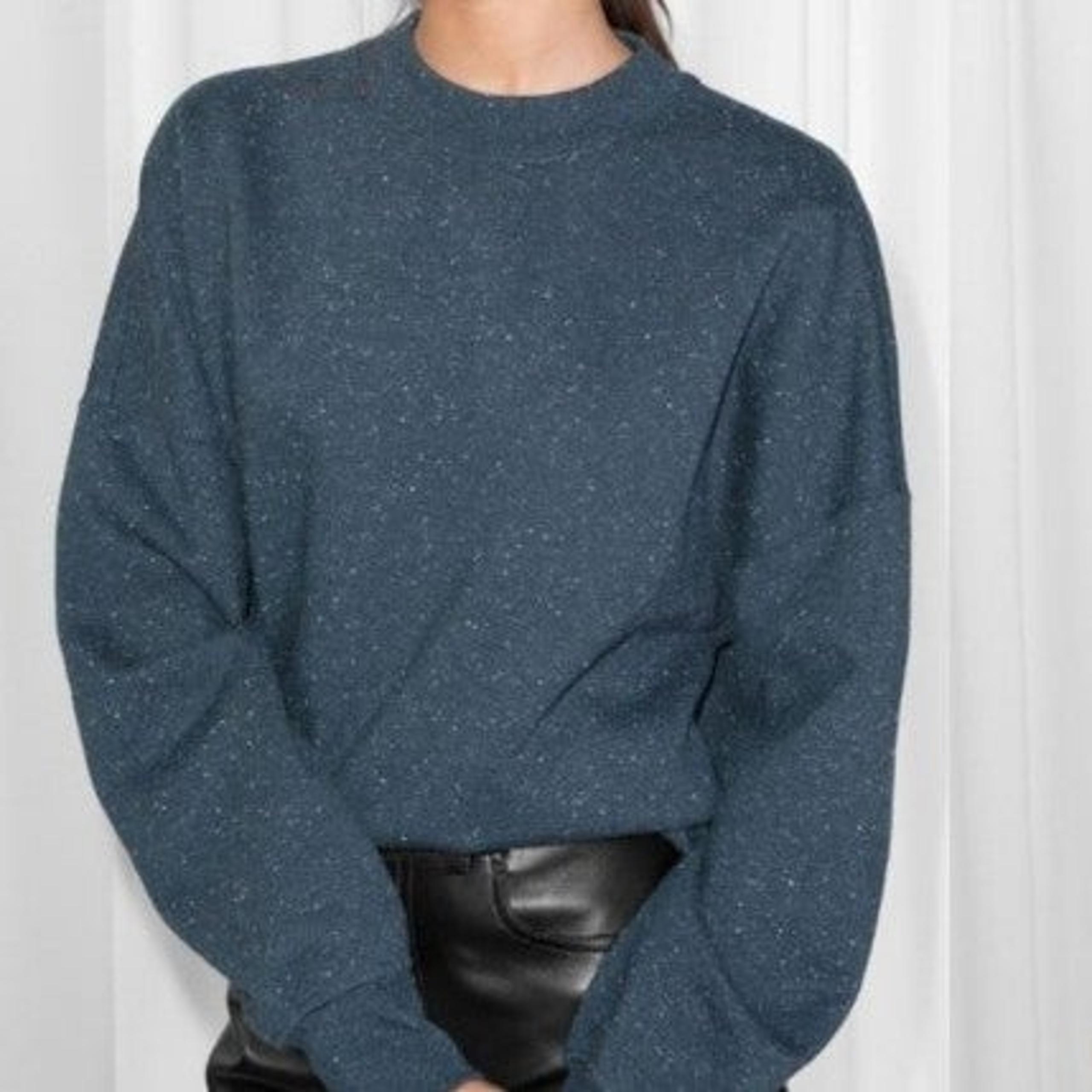 & Other Stories Mock Speckled Sweater 4 small
