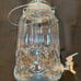 L.E. SMITH Clear Glass Moon And Stars Pattern Cold Beverage Dispenser 3.78 Liter
