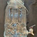 L.E. SMITH Clear Glass Moon And Stars Pattern Cold Beverage Dispenser 3.78 Liter