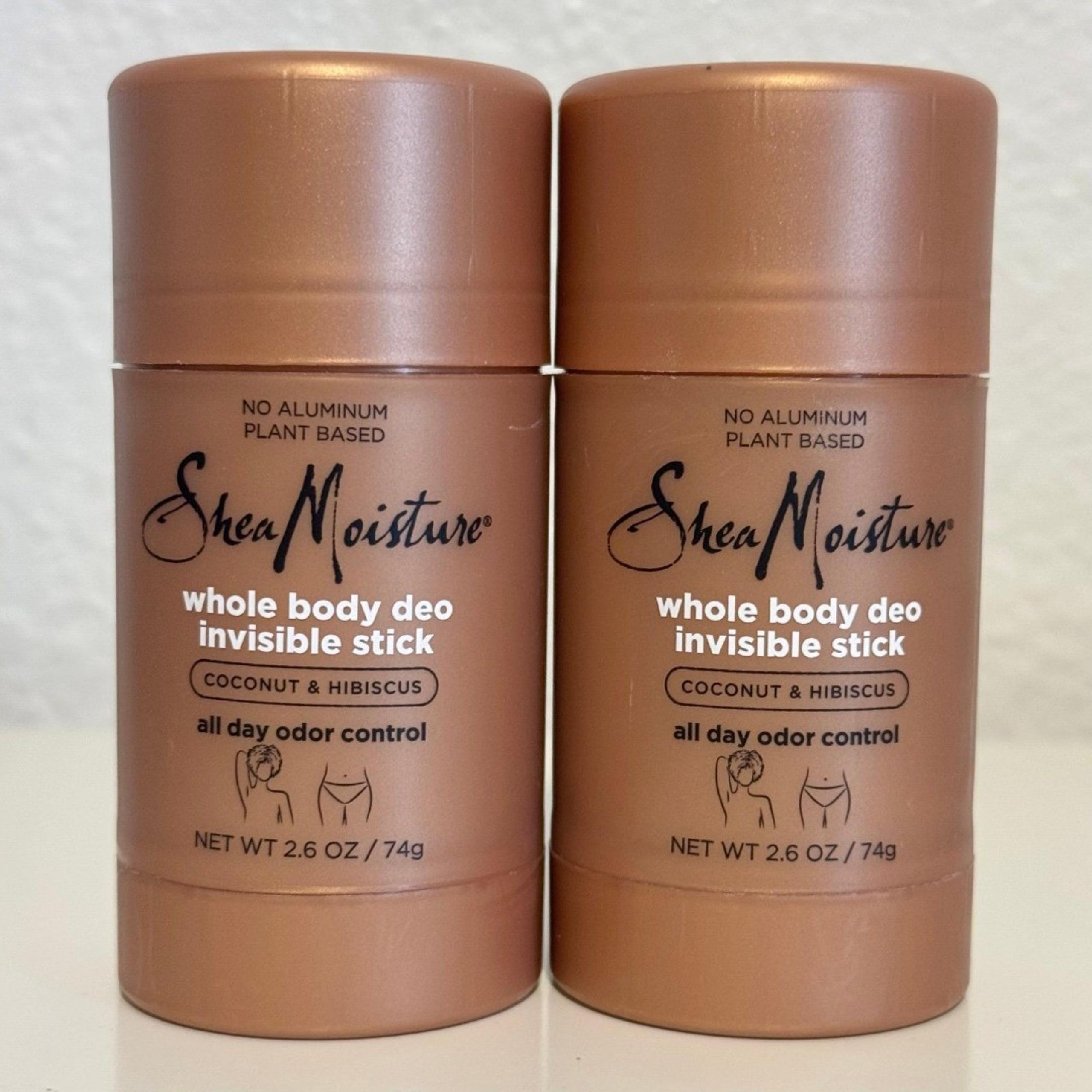 Set of 2 Shea Moisture Whole Body Deodorant Invisible Stick - Coconut & Hibiscus