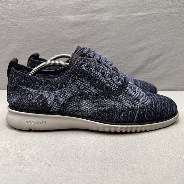 Cole Haan 2.ZeroGrand Mens Size 11 (M) Wingtip Oxford Marine Blue Casual Shoes