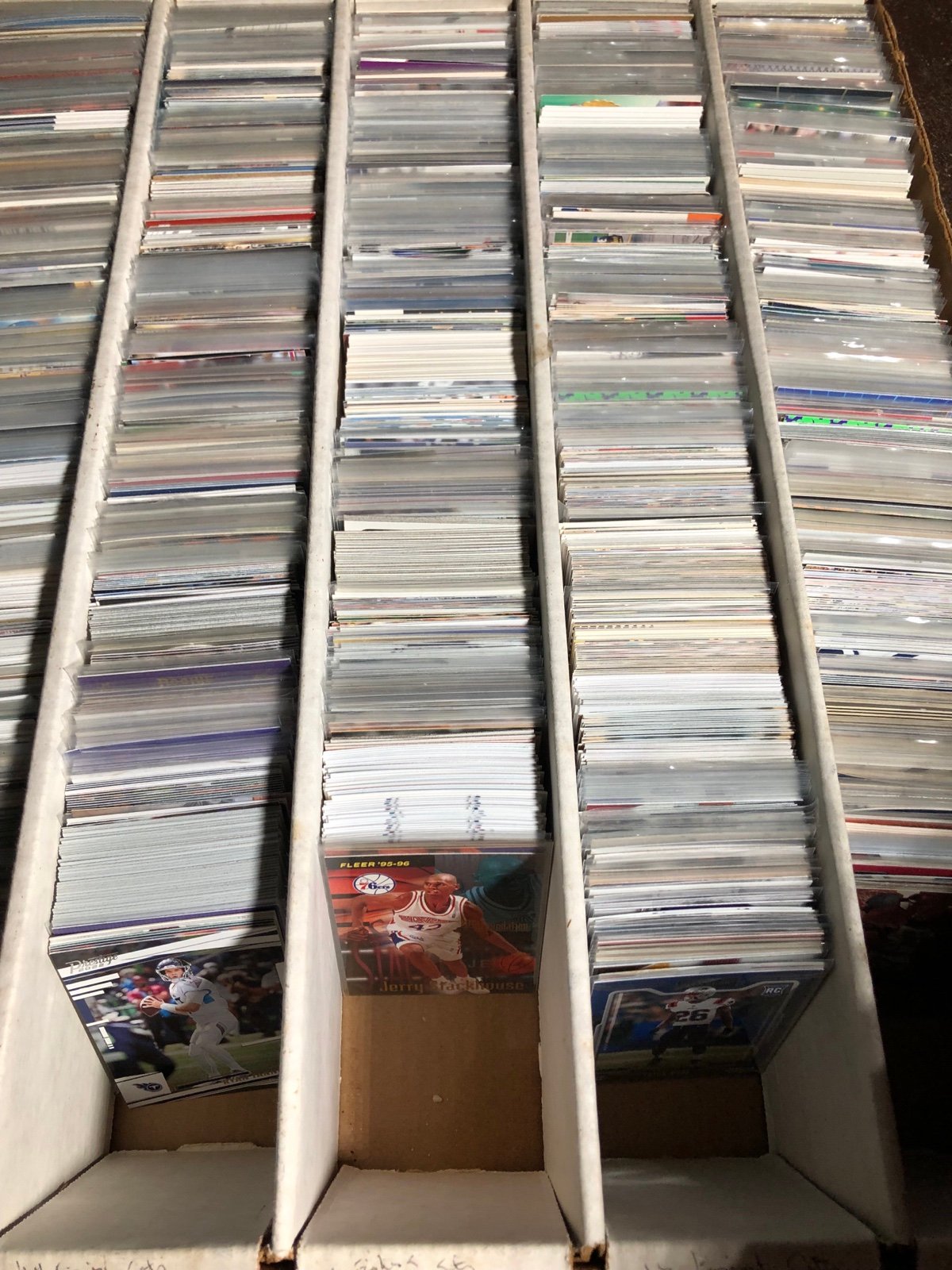 2 row box full sports cards