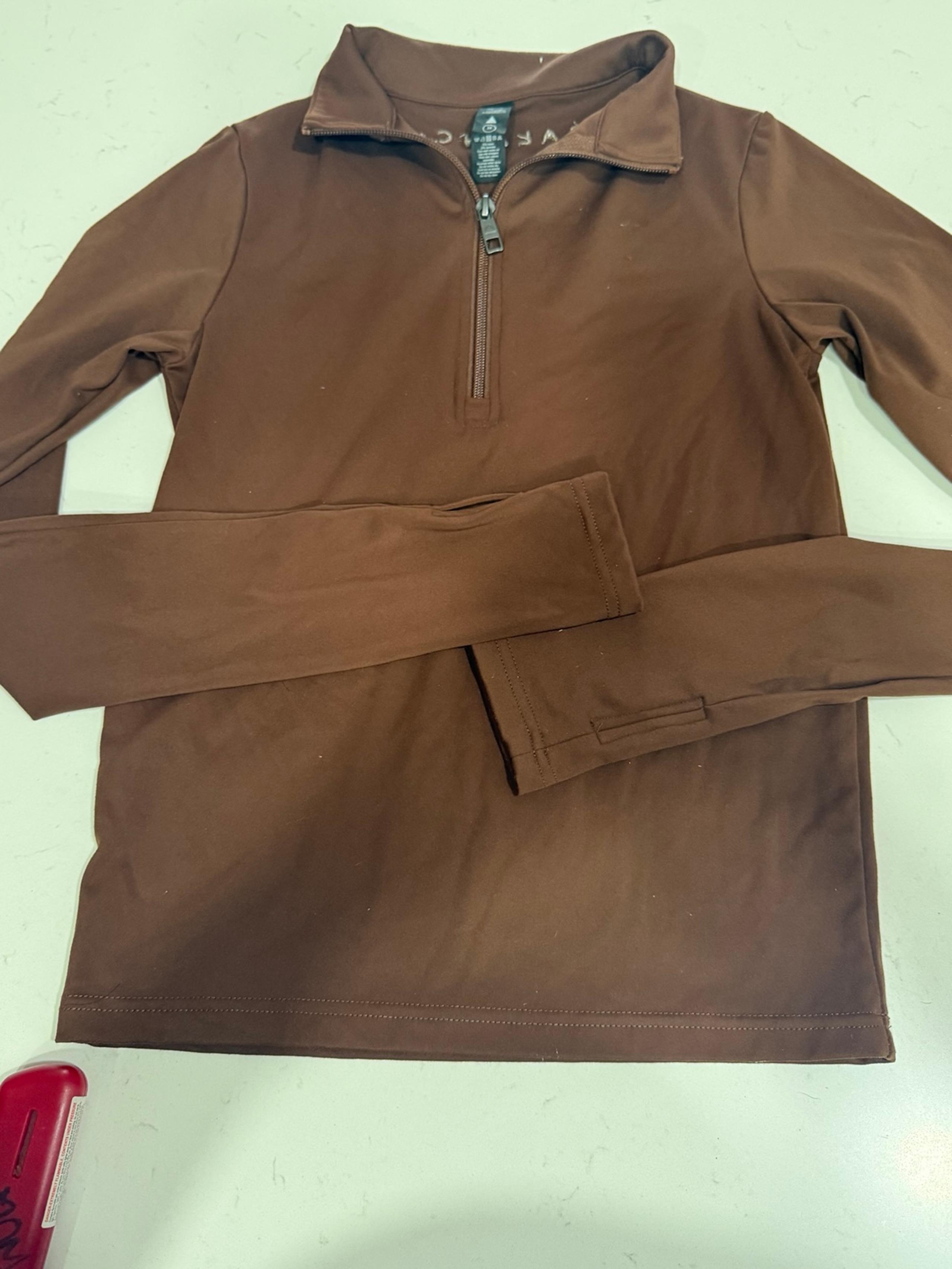 Balance Athletica Refine  Women’s Quarter Zip Full Length Cocoa m