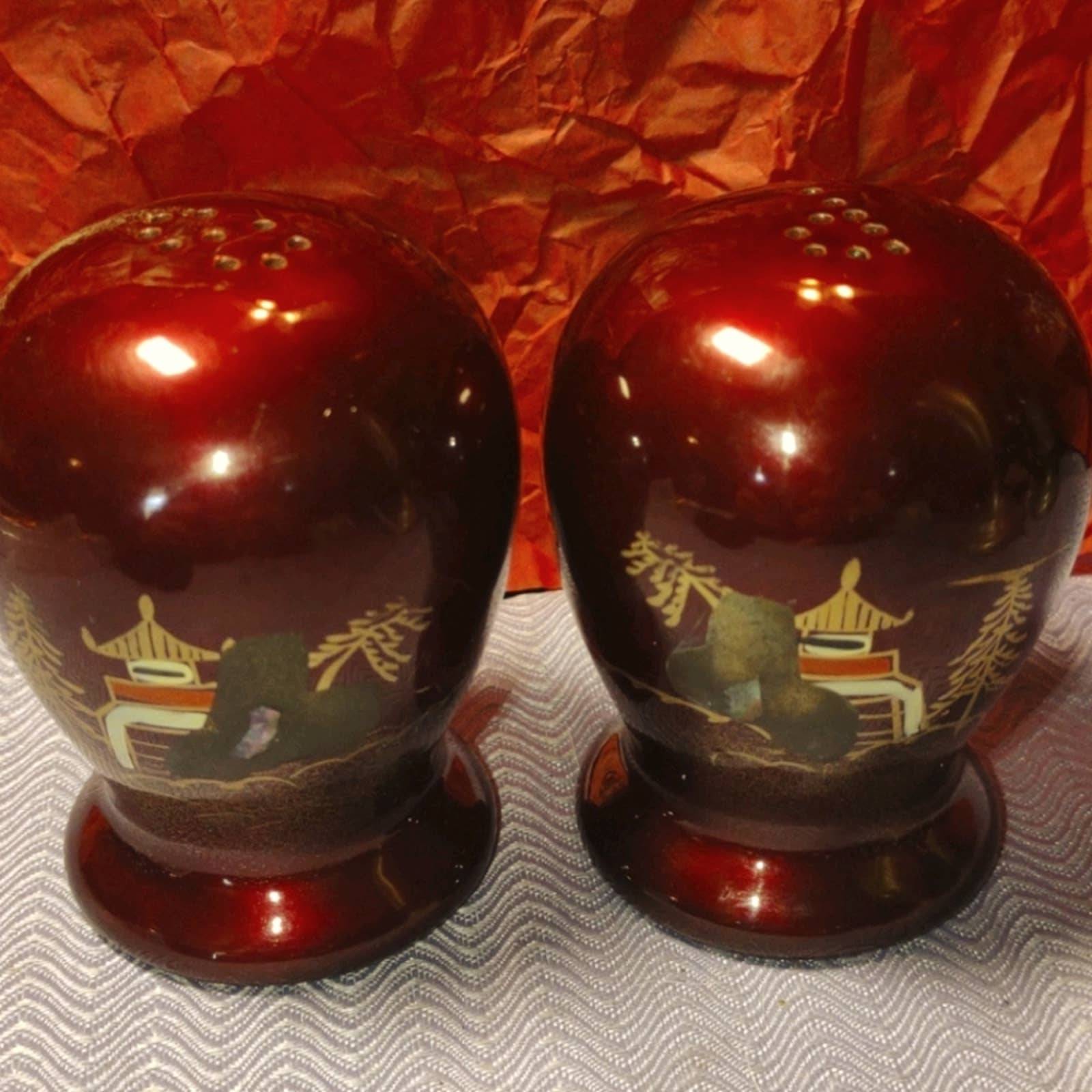 Antique salt & pepper shakers from Japan