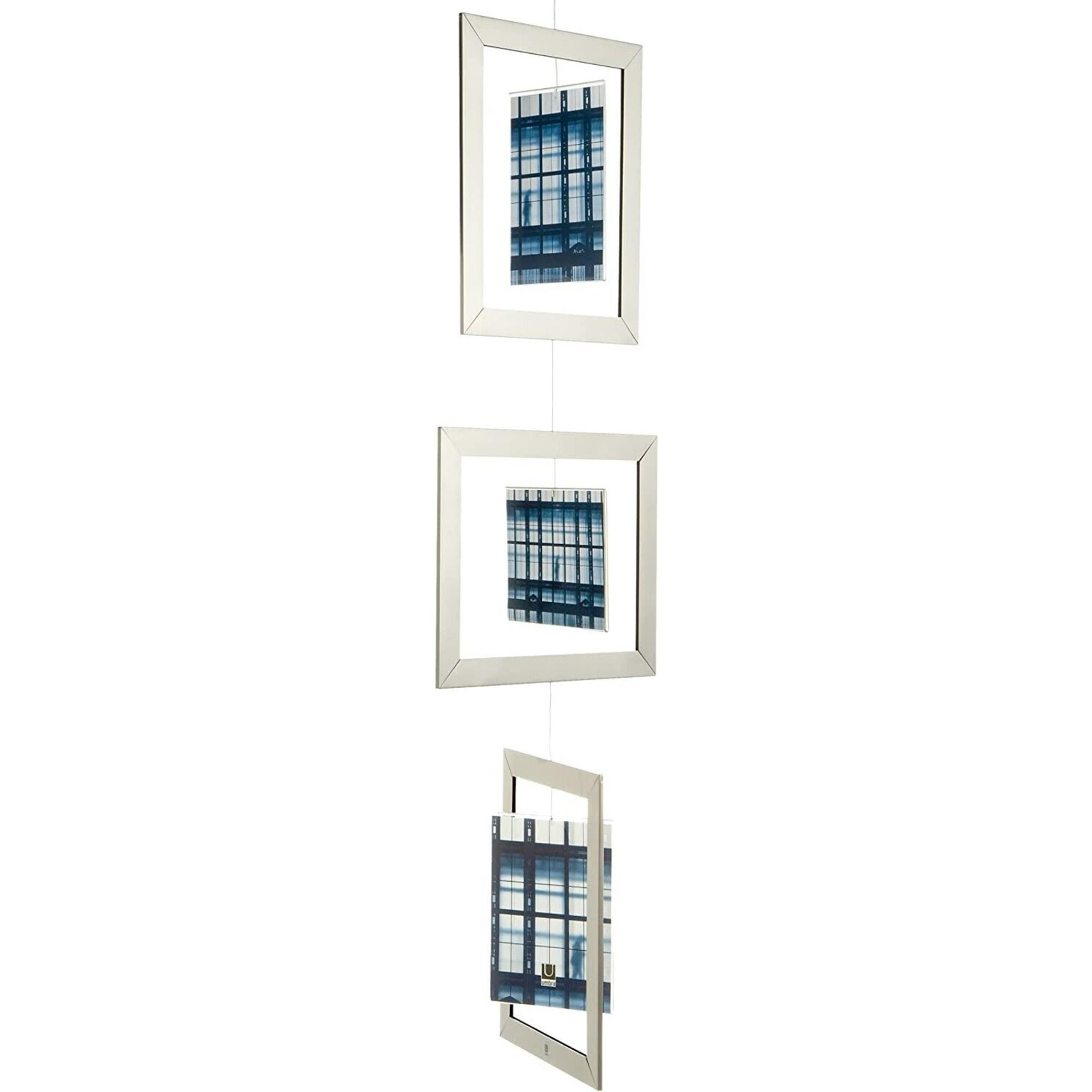 Umbra Hangout 5 in-x-7-In 6-Photo Hanging Picture Frame Mobile Nickel Finish NIB