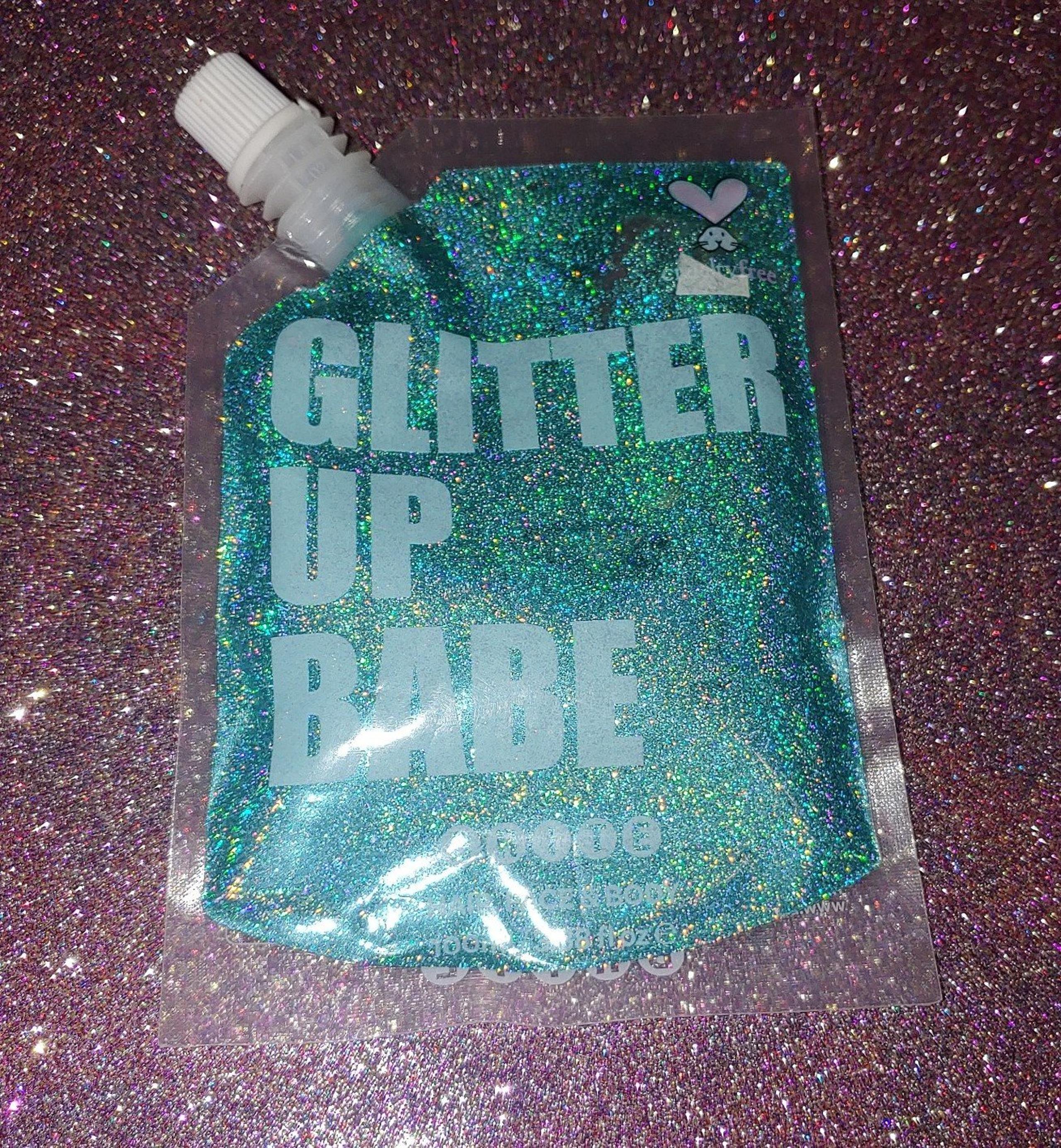 AQUA Brite Glitter up Babe Glitter Body Hair Halloween Mermaid Makeup Festival