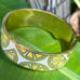 Kate Spade New York gold tone Enamel Lemon Bangle bracelet