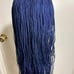Blue Twisted Micro Braids Wig
