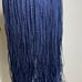 Blue Twisted Micro Braids Wig