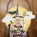 Rare Mary Engelbreit Halloween “Happy Haunting” Metal Sign!