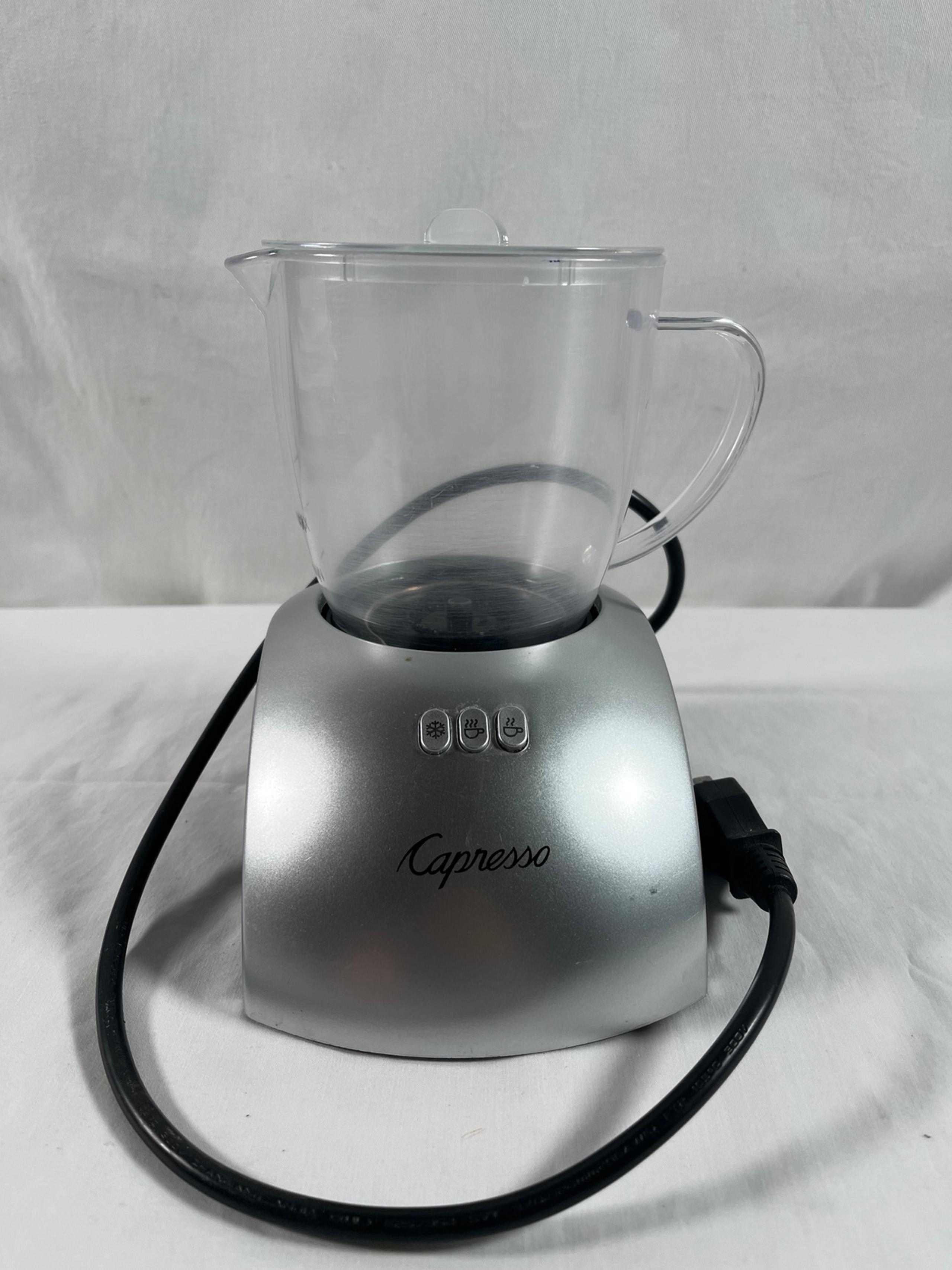 Jura Capresso Froth Plus Milk Frother Silver Black Model 204 Working