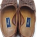 Bragano Men's Brown Woven Leather Slip On Driving Loafer Shoes Size 8.5 M