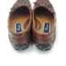 Bragano Men's Brown Woven Leather Slip On Driving Loafer Shoes Size 8.5 M