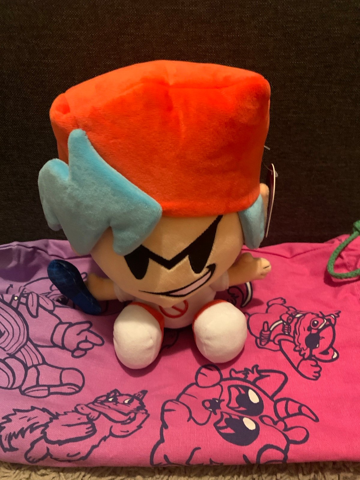 Friday night funkin Boyfriend (rare) (with tag) (with bag)