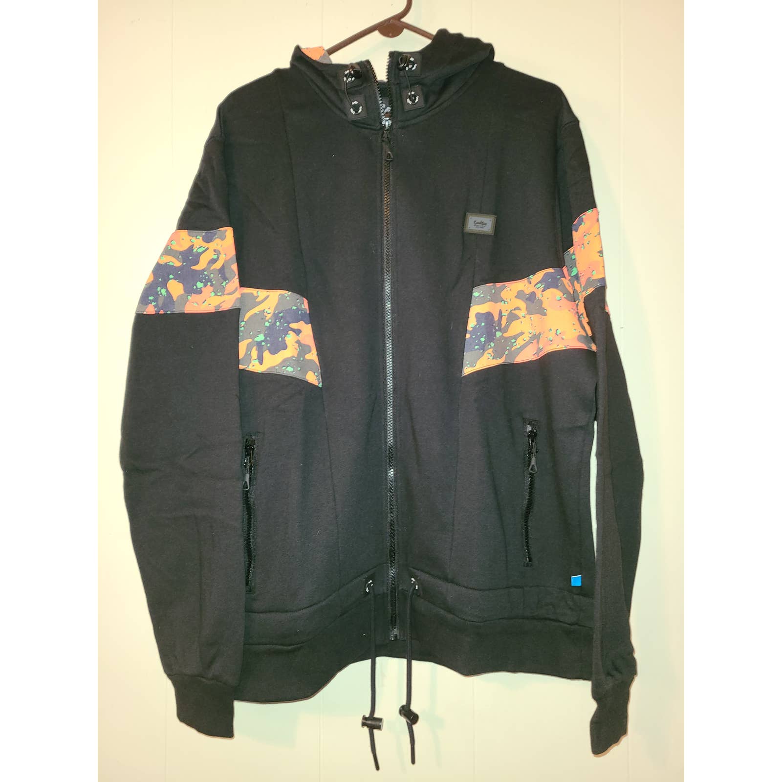 Cookies Jacket Men's XXL Long Sleeve Full Zip Hooded Pockets Activewear (EF)