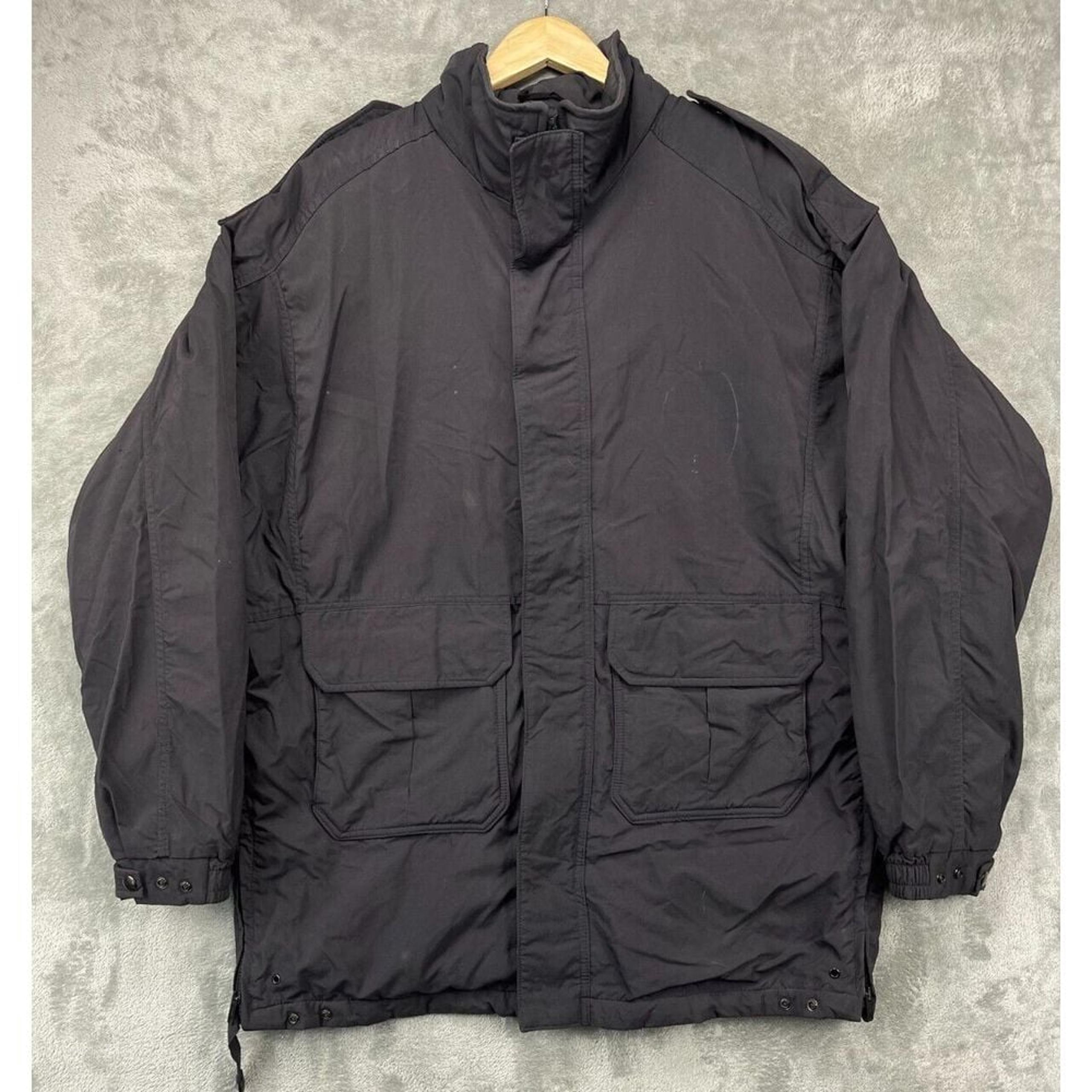 Spiewak Golden Fleece Men's Parka Jacket XL Black Weathertech Style 1791