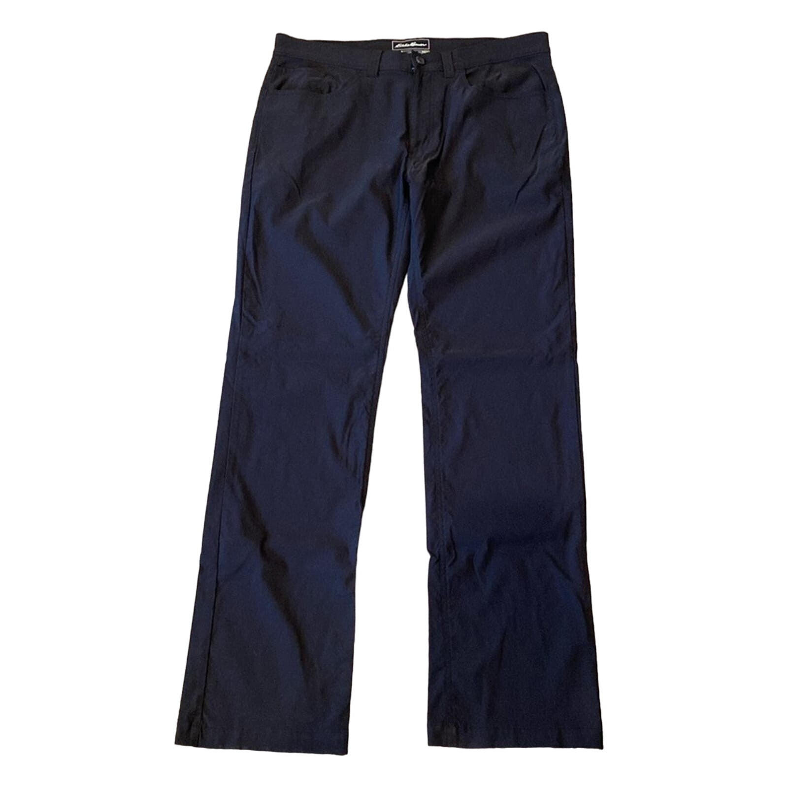 Eddie Bauer Men's Travex Stretchy Straight Leg Pants Black Size 35x34