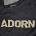 NWT INC Women's M Black Varsity Wt Pearl ADORN Asymmetrical Long Sleeve Sweater