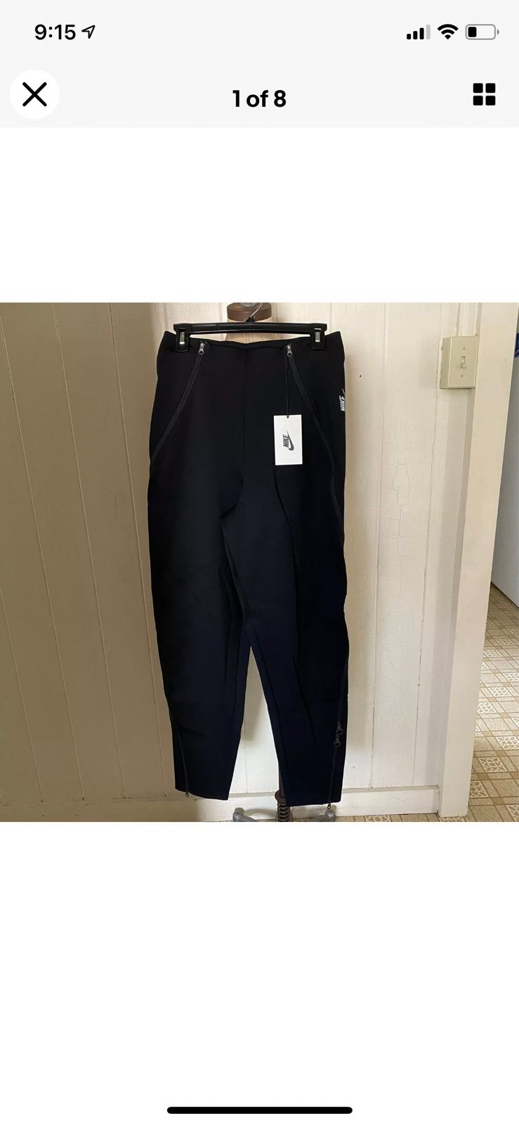 NIKE sz M City Ready Black Trouser Pants