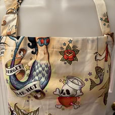 Mermaid and tattoos apron