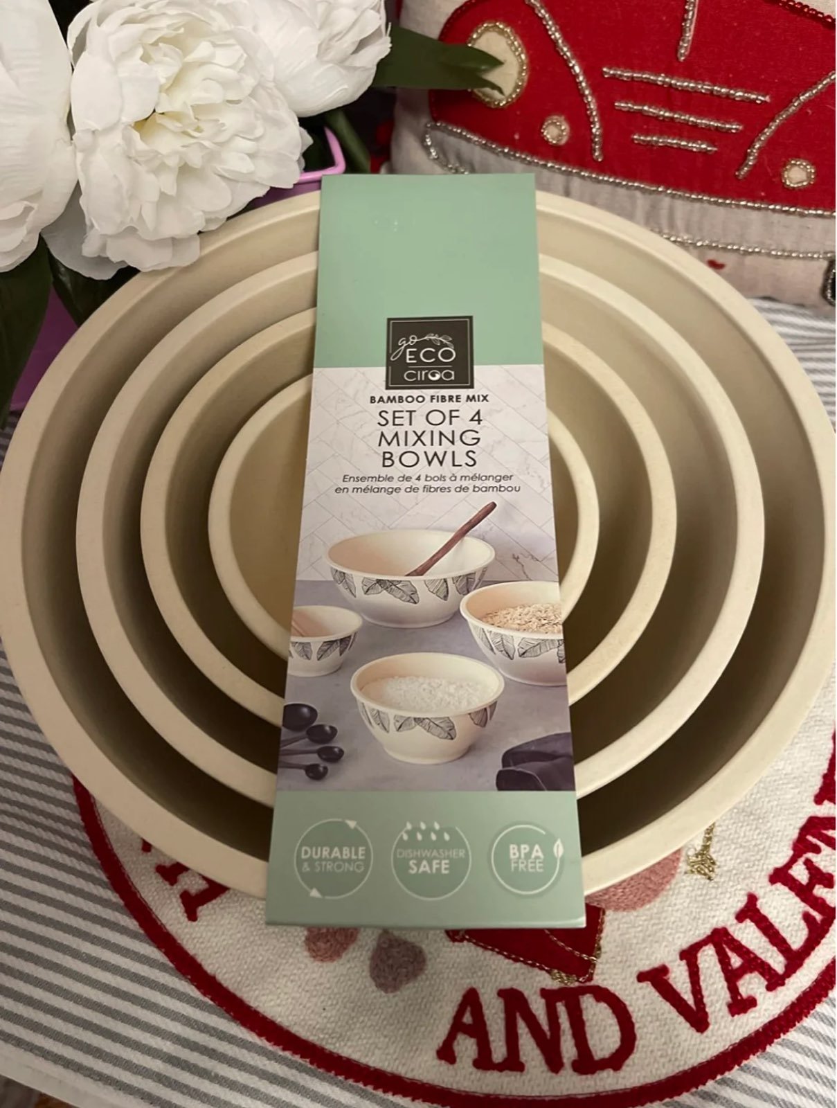 Eco Friendly Bamboo Mixing Bowls
