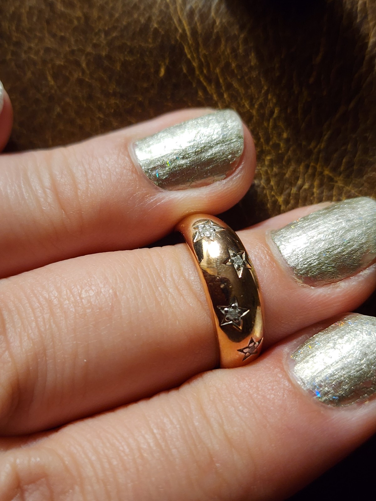 Diamond Star puff ring