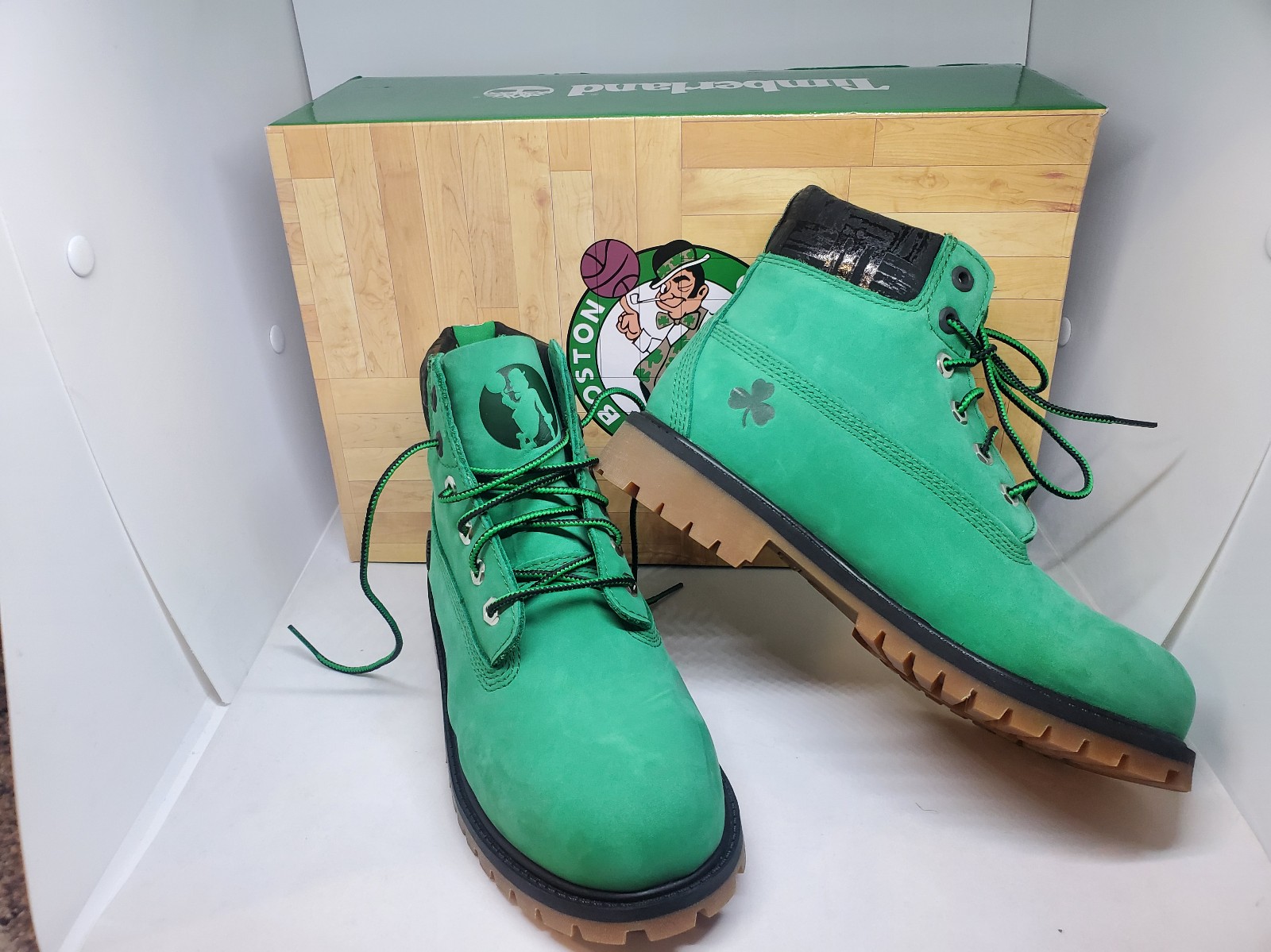Timberland x NBA Boston Celtics boots size 3