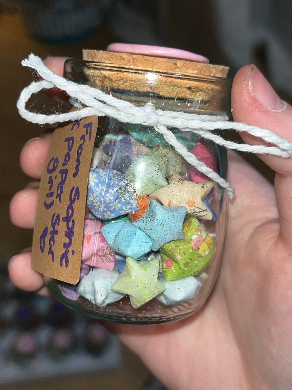 Jar of ORIGINAL paper stars (READ DESC)