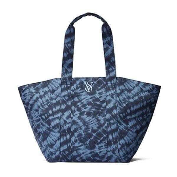 Victoria’s Secret Blue Weekender Tote Bag Large Nwt
