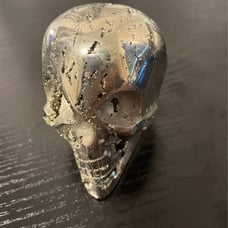 Pyrite Fools Gold Custom made Skull