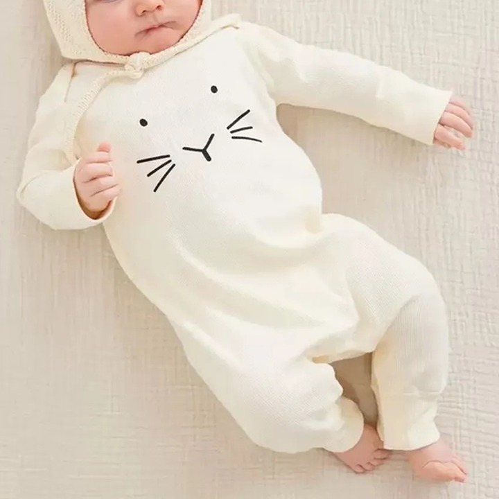 HANNA ANDERSSON Long Sleeve Bunny Rabbit Footie Size 3-6 Months