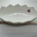 FENTON vintage Milk Glass 8 Oval footed Pickle /Serving Bowl USA Scalloped Edge